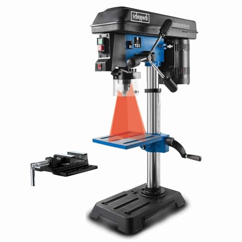 Scheppach DP16SL Bench Pillar Drill | 550W | Variable Speed 510–2430rpm | Laser | 13mm Chuck