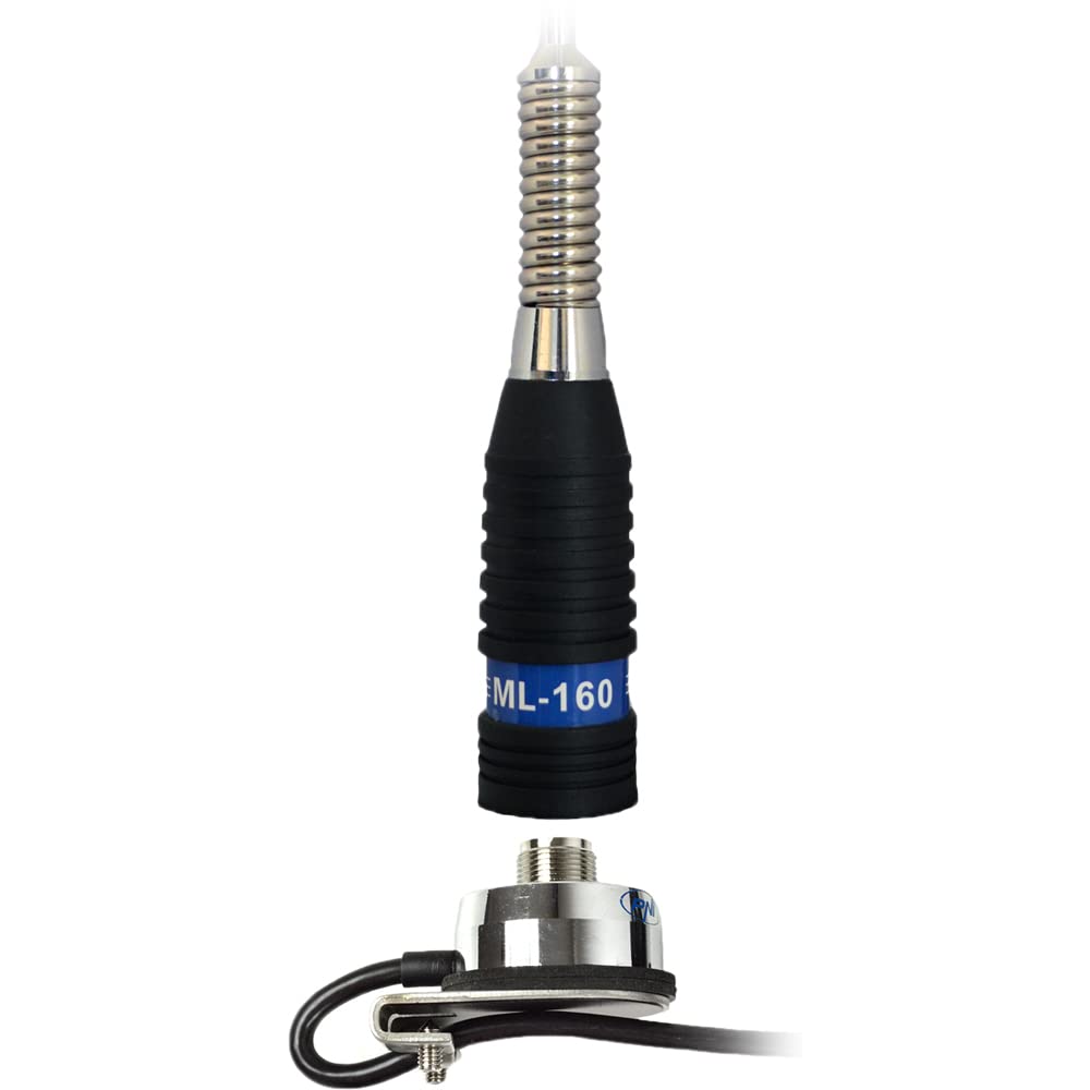 Antena CB PNI ML160 Longitud 145 cm + Soporte T941 con Cable