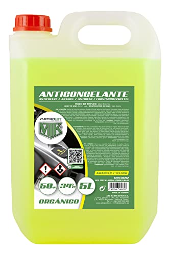 Motorkit MOT3542 Anticongelante, 5L, 50 %, Amarillo