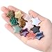 DUQGUHO Star Crystals and Healing Stones 1 inch Star Crystal Ornaments Set Energy Balancing Gemstones Meditation Polished Stone Christmas Ornaments Crystal Gifts for Women 12PCS