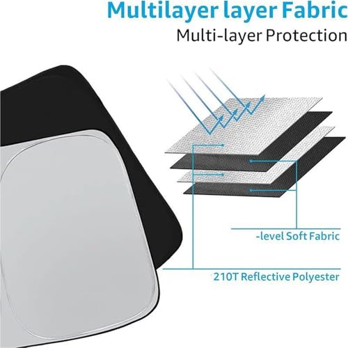 Pare soleil pour A6 A7 A8 Q3 A5 couverture pare brise protection UV auto - 6