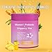 NEWUREHO Feminine Probiotics Gummies for Women, Women's Probiotic+Slippery Elm, Supports pH Balance, Gut Health with Slippery Elm, Pineapple Flavor 60 Gummies