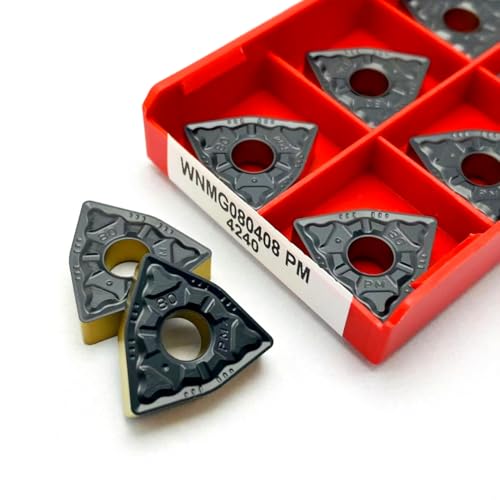 10 piezas WNMG Hard Alloy Insertos para torno miniatura 4