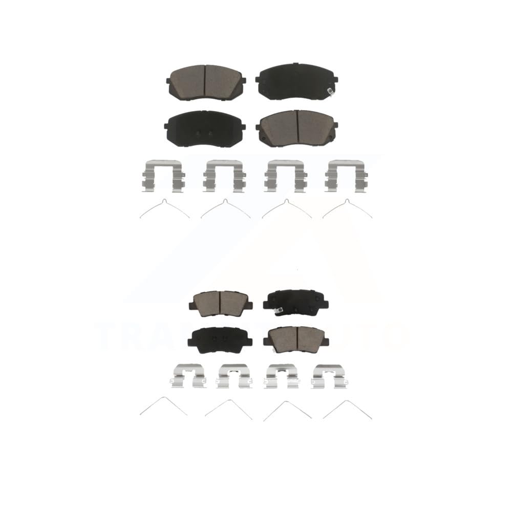 Front Rear Ceramic Brake Pads Kit For 2019 Kia Niro EV KCX-100571