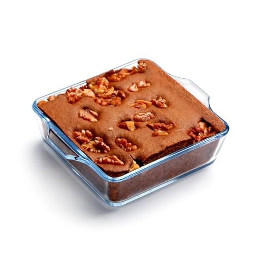 NUTRIUPS Mini plat de cuisson carré en verre de 11,4 x 11,4 cm pour four, moule à gâteau carré de 283,5 g