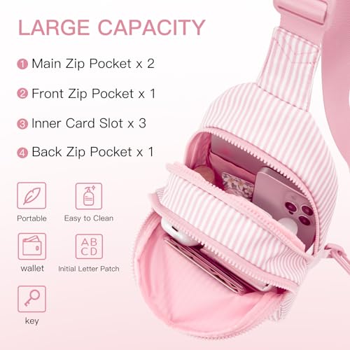 Image of Viverte Gifts for 8 9 10 11 12 Year Old Girls Sling Bag Crossbody Bags Fanny Pack for Teen Girls Personalized Gifts for Women