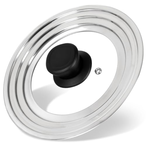 Comparison: Best Universal Pot Lid 5 Universal Lid for Pots and Pans Skillets, Stainless Steel Pan Cover Fits 6-7-8 Inch Cookware,Replacement Frying Pan Cover, Cast Iron Skillet Pot Lids with Heat Resistant Knob