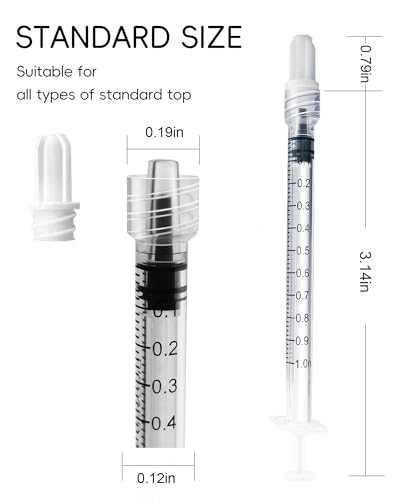 1ml luer lock syringe without needle - 1cc plastic syringes sterile individually sealed pack of 30