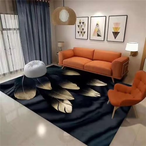 Tapis chambre bébé jaune 120x170cm pour salon - 2