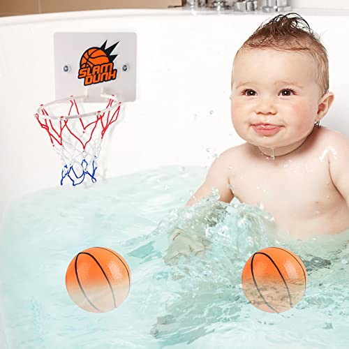 HENGBIRD Mini Basketball Korb Set, Indoor Mini Basketballkorb Basketball Hoop 16.2 x 12 cm Kinder Basketballkorb Zimmer mit 2 Stück Bälle und Pumpe Büro für Outdoor Office Home