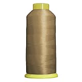 Threadart Large 5000m Cones Polyester Machine Embroidery Thread | Huge 5000M (5500 Yard) Cones 40wt | for Brother Janome Bernina Embroidery & Sewing Machines | Platinum No. 332