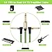 GOSYSONG 1/4 Inch Y Cable 10ft - TRS Stereo to Dual TS Insert, Stereo to Dual Mono, TRS to 2 Mono Y Splitter Audio