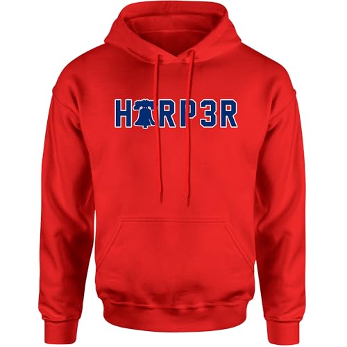 Unisex Harper 3 Philly Bell X-Large Red Hoodie