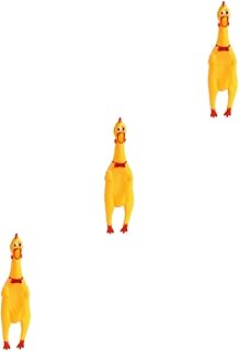 لعبة دجاجة من المطاط قابلة للضغط، لعبة صانعة للضوضاء بتصميم مبتكر للقطط والجراء من هوهوبيتي