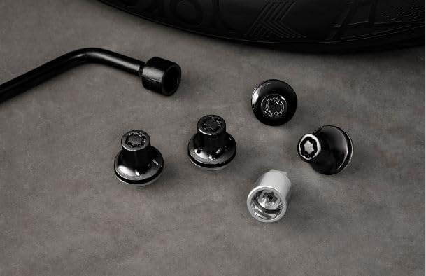 Toyota Genuine Black Chrome Alloy Wheel Locks, Weight-Matched, Triple Nickel Plated, for Land Cruiser 2024+ and 4Runner 2025+