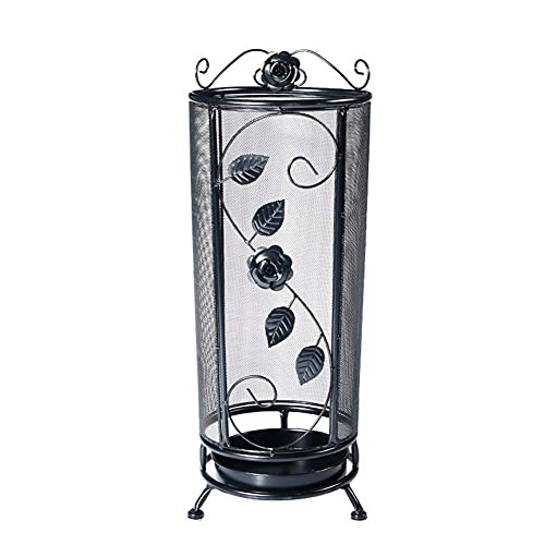 Support de parapluie multifonctionnel en fer avec bac de drainage - 3