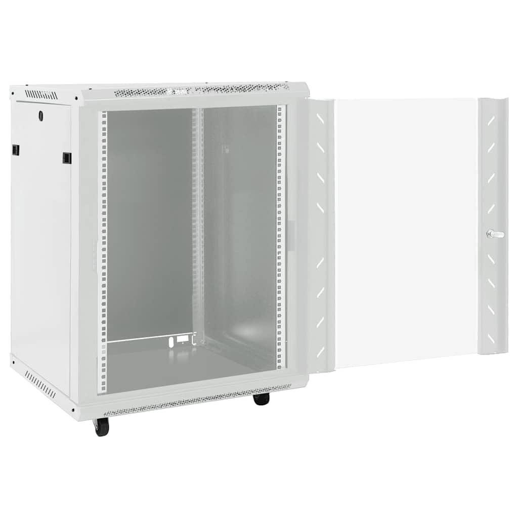 Armadio Rack 15U VidaXL - Nero, 53x40x80cm, Per Server E Rete, IP20, Con Serratura
