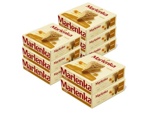 MARLENKA® Tarta de Miel con Nueces Pack Ahorro 6+2 (8 x 800 g) | Tarta Tradicional Checa | Pastel de Miel | Bizcocho Artesanal | Postre de Miel para Compartir