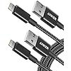 Anker Cable Lightning de nailon de doble trenzado de alta calidad de 6 pies, certificado Apple MFi para cargadores de iPhone, iPhone X/8/8 Plus/7/7 Plus/6/6 Plus/5s, iPad, iPad mini y más (negro)