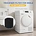 4 Pcs Filter passend für Miele T1 9164761 Trockner, Ersatz Filter für Miele T1 Wärmepumpentrockner, Fein/Grob 207 x 157 x 30mm Wäschetrockner Sockelfilter Schwammfilter Filtermatte