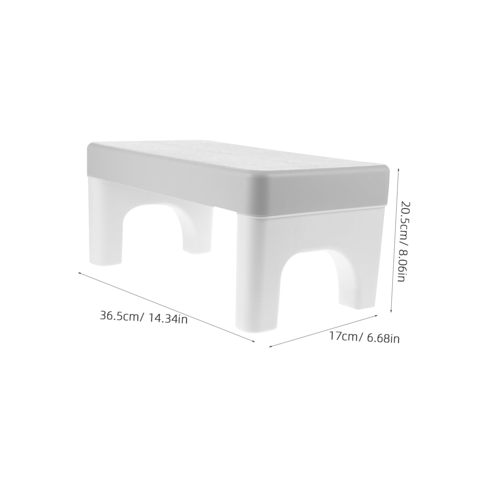 minkissy Plastic Bathroom Squatting Stool Skid Toilet Stepping Stool for Adults Heavy Duty Footstool for Easy Access to Toilet Design for Bathroom Use