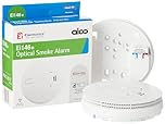 Aico Ei146e Optical Smoke Alarm AC mains power supply and 9V alkaline battery back-up.