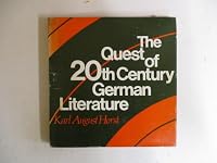 The quest of 20th century German literature B0006C2Z2S Book Cover