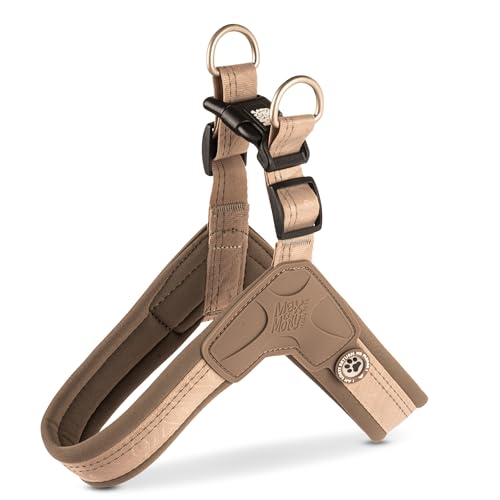Max & Molly Q-Fit Hundegeschirr Kleine Hunde mit Gotcha! Smart ID Sicherheitsanhänger, Matrix 2.0 Sand/XS, Geschirr Hund Gepolstert & Reflektierend - Komfort für deinen treuen Begleiter