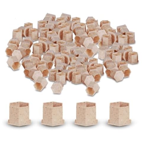INKin Biodegradable Tattoo Ink Caps Large 15mm - 200Pcs Disposable Eco Friendly Tattoo Ink Cups with Base for Hold Pigments Tattoo Needles Supplies (15mm-Large) Cover