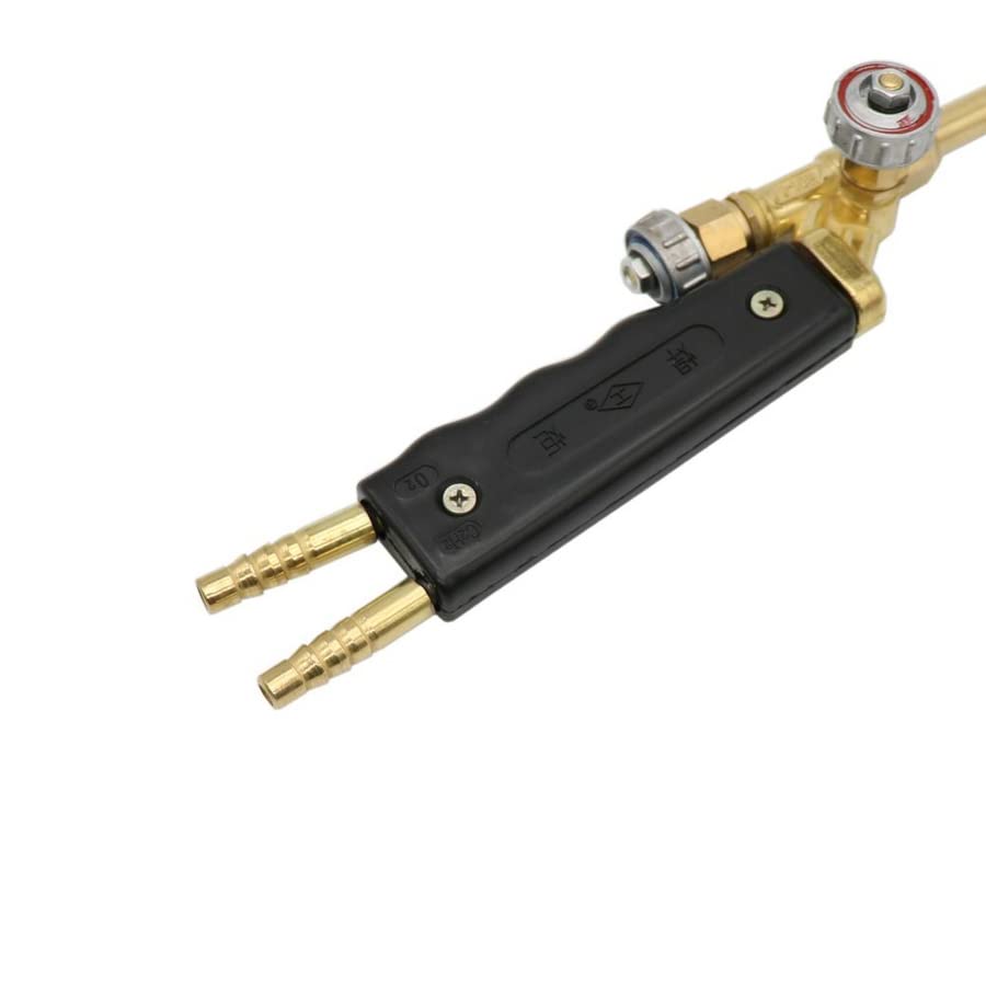 H01-6 Gas Welding Tools Oxygen Acetylene Oxygen Propane Welding Torch Soldering Gun Double Head For Air Conditioner Refrigerator (Type C - Propane Torch)