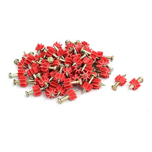 Aexit 20mm Long Fastener 2.8mm Shaft Carbon Steel Hammer Driver Fastener Cement Nail 80pcs Model:94as209qo169