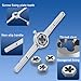 Anfrere 116pcs Tap and Die Set in SAE & Metric Sizes, Standard Tap Set and Die Tool Set for Threading and Rethreading Internal and External Threads, M3-M18 Thread Repair Kit