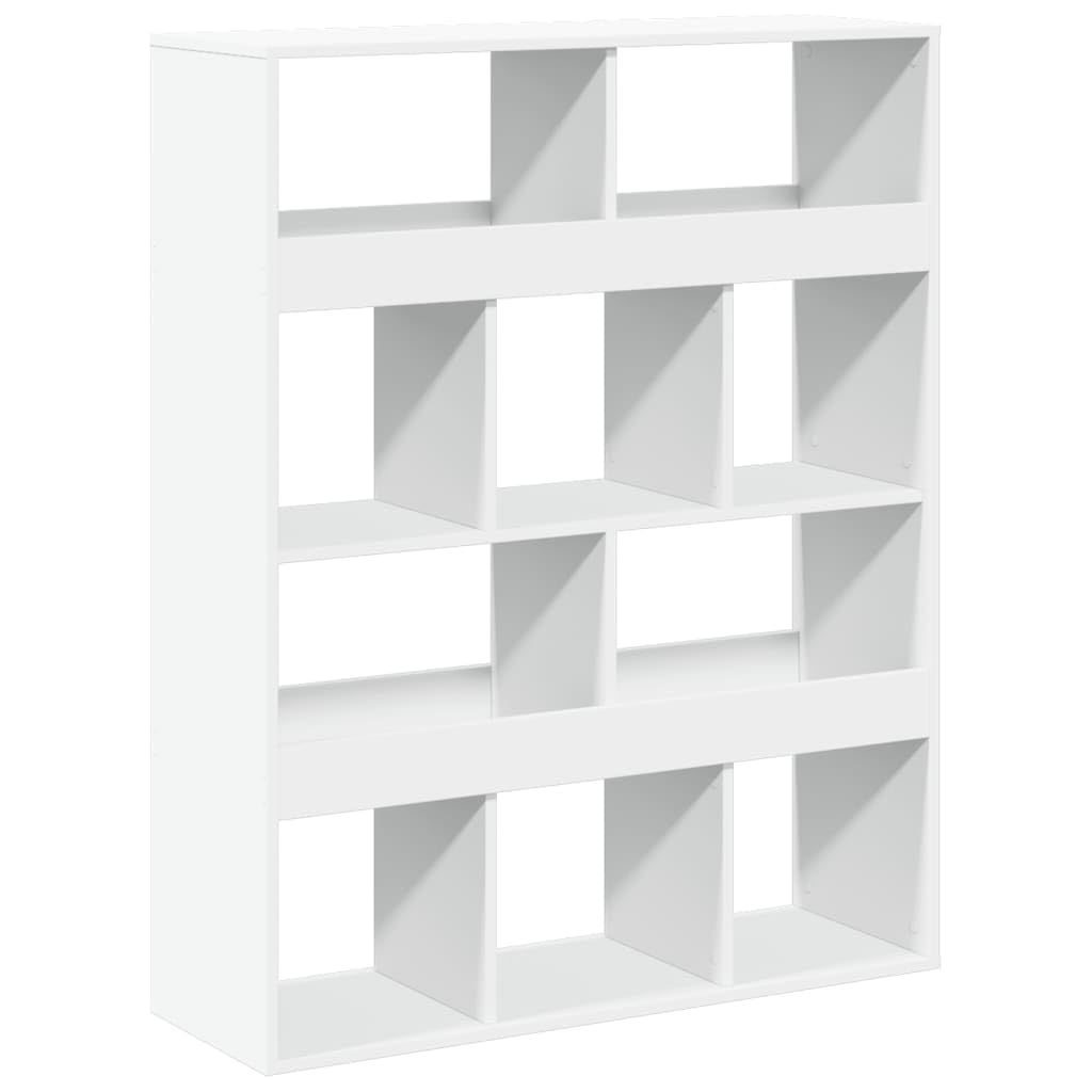 Bücherregal Weiß 100x33x125,5 cm Holzwerkstoff Standregal