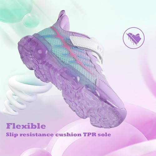 Image of JMFCHI Boys Girls Kids Sneakers Knitted Mesh Running Tennis Athletic Shoes