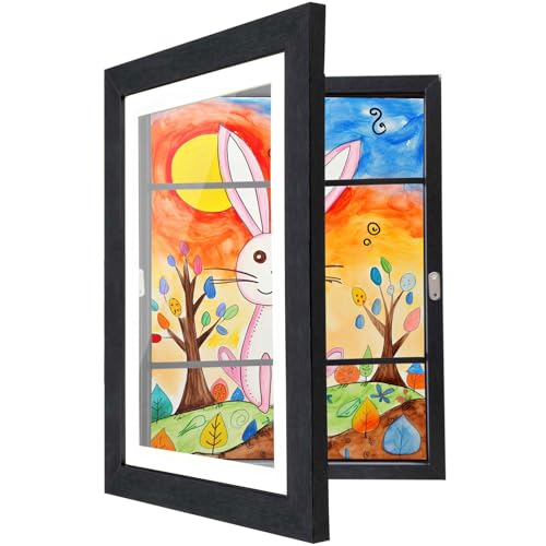 Image of cratth Kids Artwork Frames Changeable Picture Frames 8.5 x 11 inch Frames for Kids Artwork Front Opening Picture Frames Home Décor Up to 150 Pieces of Kids Art Frame Craft Storage Hanging Wall Decor