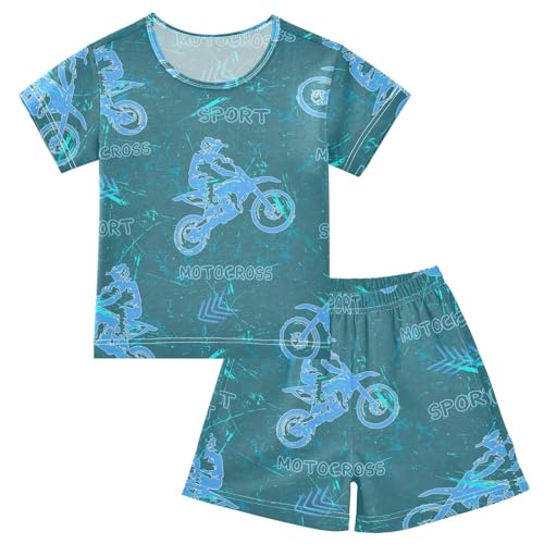 VIGTRO Pajamas Set Short Sleeve Summer Sleepwear Short Sets, Soft 2 Piece Short Pjs Set Pink Size 5Y-14Y