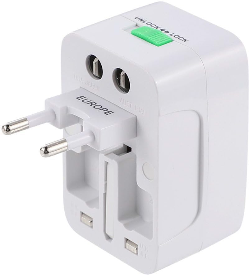 Universal All in One Worldwide Travel Adapter Power Converters Wall Charger AC Power Plug Adapter with Dual USB Charging Ports-image-36