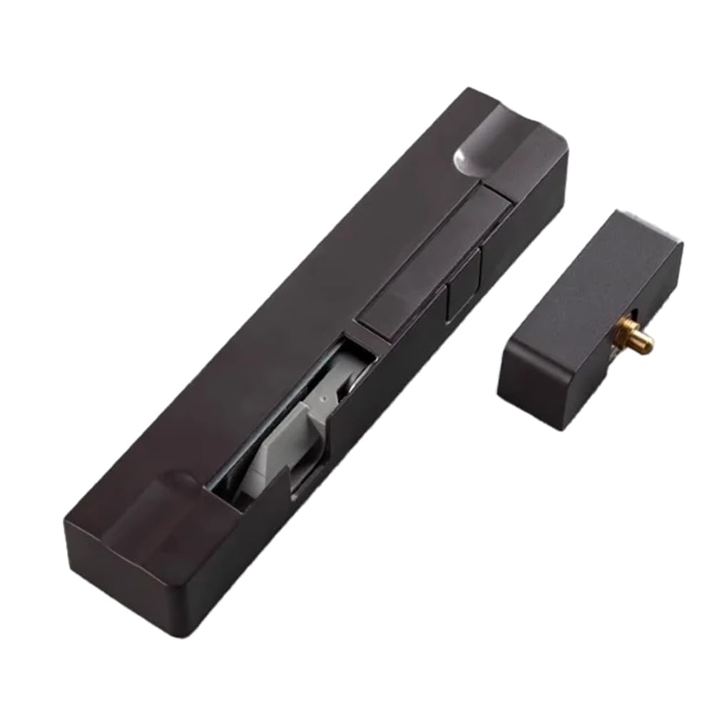 Ferme-porte automatique avec loquet de blocage rétractable pour porte droite