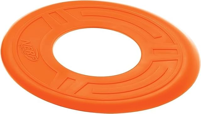 Foto 2 de 7 de Nerf Dog Atomic Flyer - Juguete para Perros al Aire Libre, Disco Volador de 10 Pulgadas, Juguete de Goma…