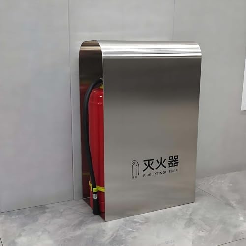 Universal Fire Extinguisher Bracket Holder, Stainless Steel Wall-Mounted Storage for Two 4-5KG Extinguishers, Ideal for Home, Kitchen, Garage, Workshop, RV, Waiting Room