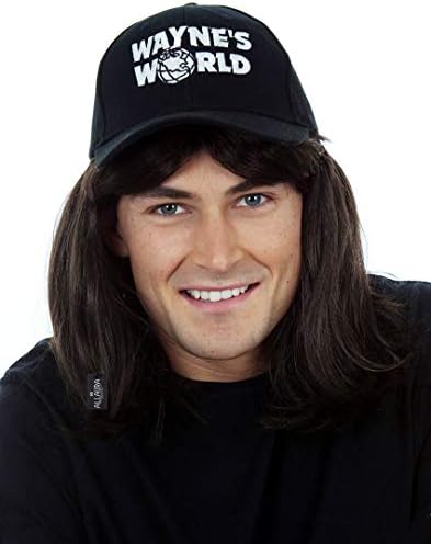 Waynes World Wig with Hat - Wayne 