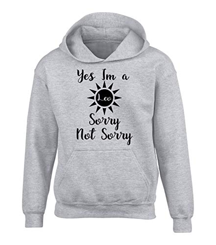 Sweat a capuche ado gris motif lion vêtement unisexe 9 10 11 ans