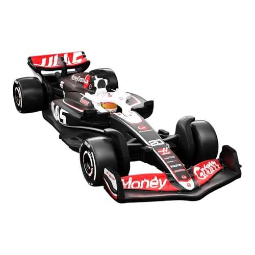 Image of Hot Wheels Race Team MONEYGRAM HAAS F1 1:64 Scale Premium Die-Cast Formula 1 Collectible Toy Race Car with Real Riders Tires & Metal /Metal Body & Chassis (Styles May Vary)