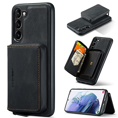 Étui portefeuille Samsung A54 5G cuir magnétique noir antichoc