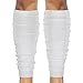 SLEEFS Calf Compression Leg Sleeves - Football Leg Sleeves for Adult Athletes - Shin Splint Support (White)