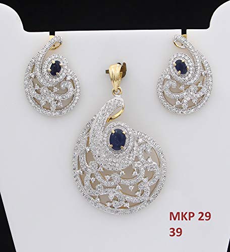 Collar chapado en oro de 18k antialérgico con pendientes que no pesan para mujer 2