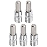 QUARKZMAN 5 Stück Sechskant-Bit-Steckschlüssel 10mm 3/8" Antrieb CR-V