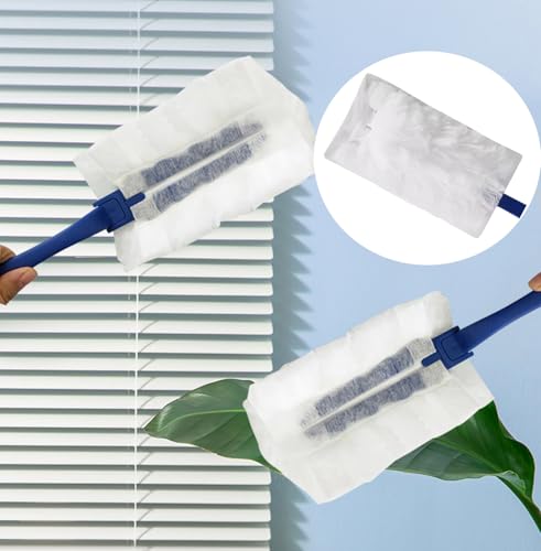 Image of JMIATRY 100PCS Disposable Duster Refills for Swiffer Heavy Duty Duster Refills 180 Duster Refill Bulk Duster Pads with Extendable Handle Disposable Dusters for Cleaning Home Office Blinds Ceiling