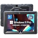 Fusion5 Built in USA 10.1” Windows 11 Professional Rugged Tablet PC - 12GB RAM, 512GB SSD, Intel 13th Gen, Full HD Windows Tablet Computer, HDMI, USB C - 2 Year Full Warranty with Accidental Damage