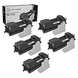 LD Compatible Toner Cartridge Replacement for Kyocera TK-3122 1T02L10US0 (Black, 5-Pack)